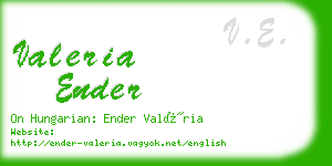 valeria ender business card